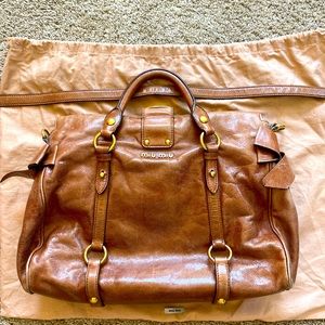 Authentic brown MiuMiu bag in great condition